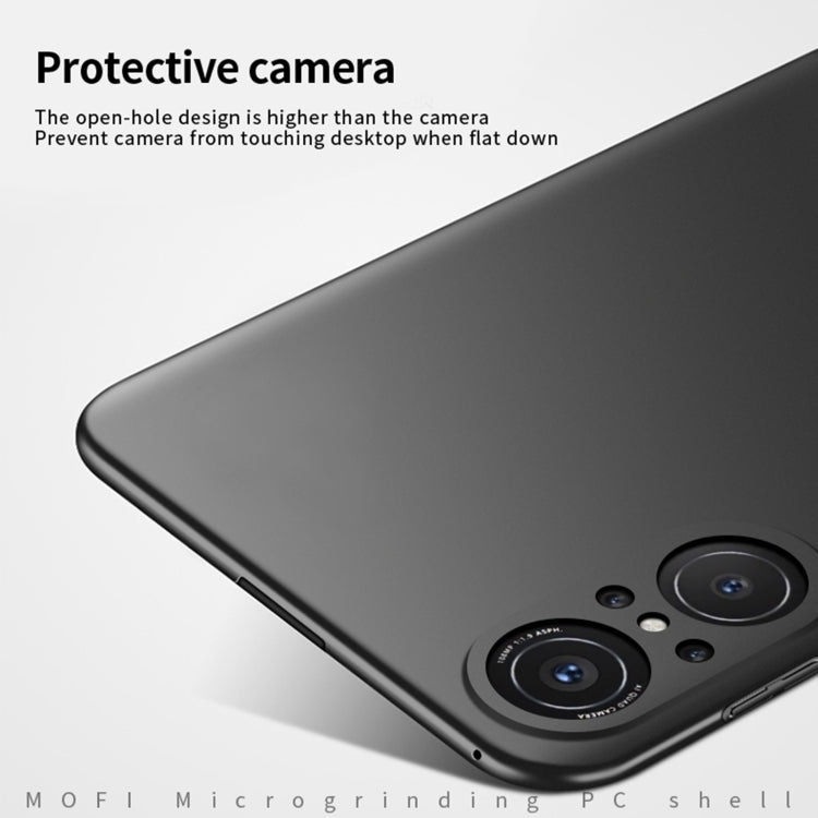 For Huawei Nova9 SE MOFI Frosted PC Ultra-thin Hard Case(Black)