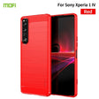 For Sony Xperia 1 IV MOFI Gentleness Series Brushed Texture Carbon Fiber Soft TPU Case(Red) - Sony Cases by MOFI | Online Shopping South Africa | PMC TechLife