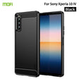 For Sony Xperia 10 IV MOFI Gentleness Series Brushed Texture Carbon Fiber Soft TPU Case(Black) - Sony Cases by MOFI | Online Shopping South Africa | PMC TechLife