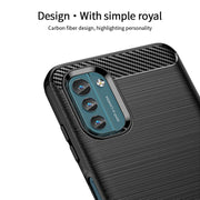 For Nokia G11 / G21 MOFI Gentleness Series Brushed Texture Carbon Fiber Soft TPU Case(Blue)