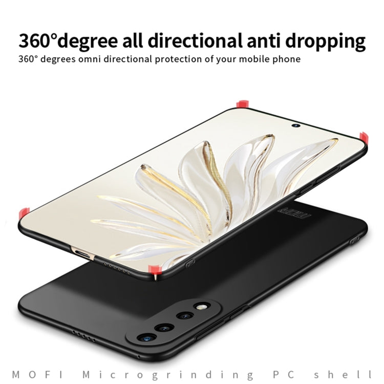 For Honor 70 Pro MOFI Frosted PC Ultra-thin Hard Case(Black)