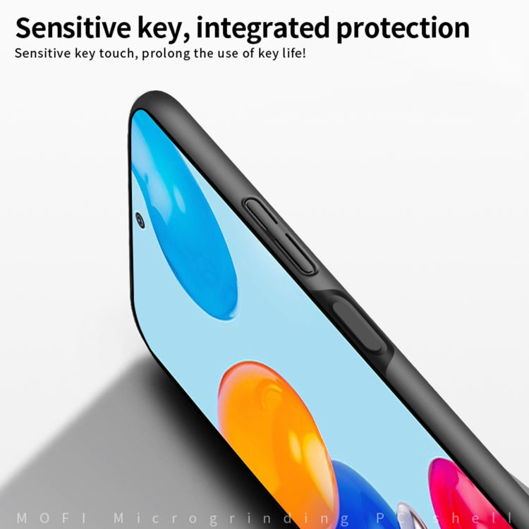 For Xiaomi Redmi Note 11E Pro MOFI Frosted PC Ultra-thin Hard Case(Black)