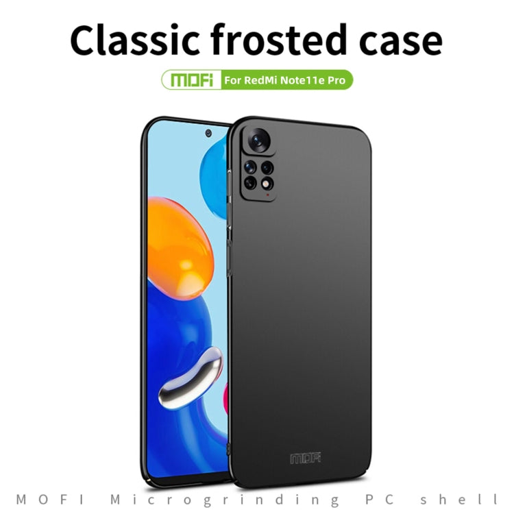 For Xiaomi Redmi Note 11E Pro MOFI Frosted PC Ultra-thin Hard Case(Red)