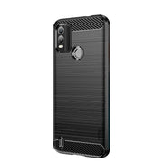 For Nokia C21 Plus MOFI Gentleness Brushed Carbon Fiber Soft TPU Case(Black)