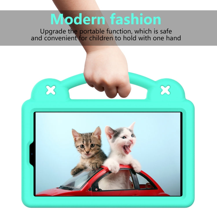 For Huawei MediaPad M3 Lite 8.0 Handle Kickstand Children EVA Shockproof Tablet Case(Mint Green)