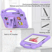 For Huawei MediaPad M3 Lite 8.0 Handle Kickstand Children EVA Shockproof Tablet Case(Light Purple)