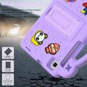 For Huawei MediaPad M3 Lite 8.0 Handle Kickstand Children EVA Shockproof Tablet Case(Light Purple)