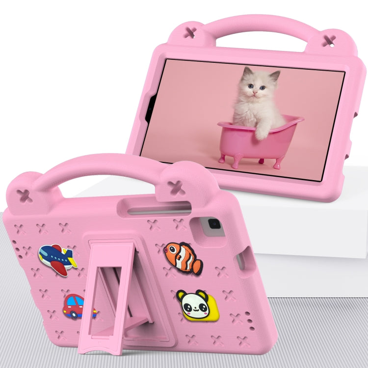 For Huawei MediaPad M5 8.4 Handle Kickstand Children EVA Shockproof Tablet Case(Pink)