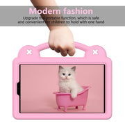 For Huawei MediaPad M5 8.4 Handle Kickstand Children EVA Shockproof Tablet Case(Pink)