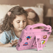 For Huawei MediaPad M5 8.4 Handle Kickstand Children EVA Shockproof Tablet Case(Pink)