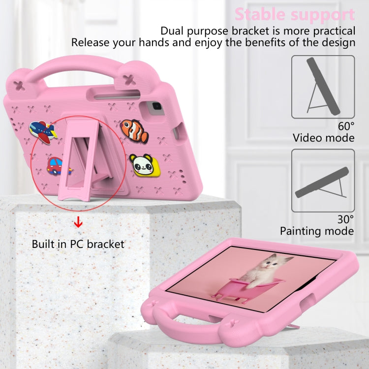 For Huawei MediaPad M5 8.4 Handle Kickstand Children EVA Shockproof Tablet Case(Pink)