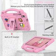 For Huawei MediaPad M5 8.4 Handle Kickstand Children EVA Shockproof Tablet Case(Pink)