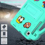 For Huawei MediaPad M5 8.4 Handle Kickstand Children EVA Shockproof Tablet Case(Mint Green)