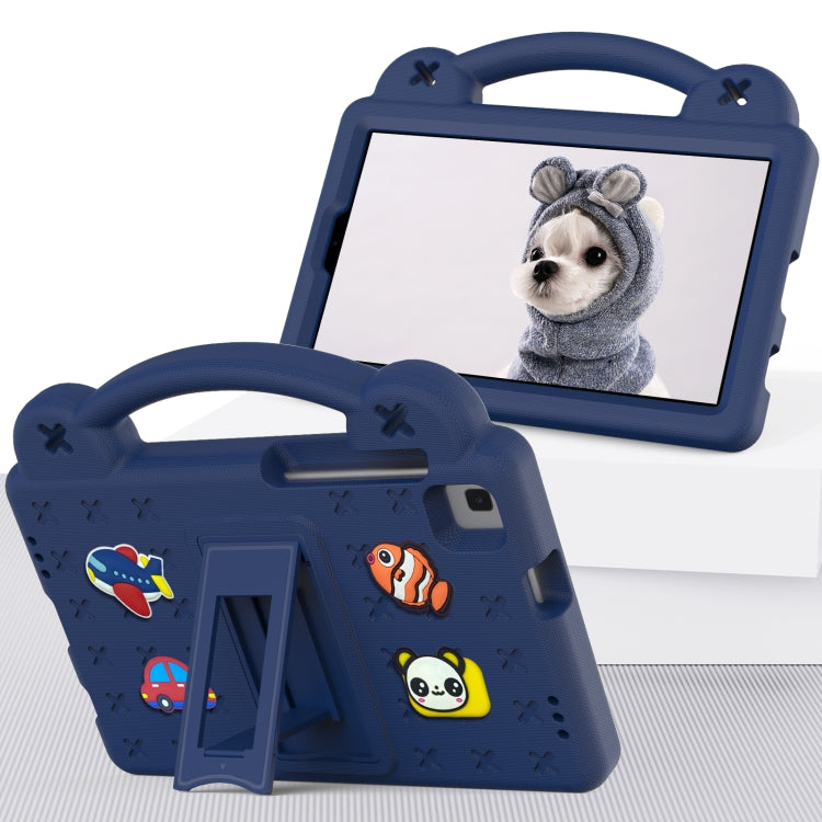 For Huawei MediaPad M5 8.4 Handle Kickstand Children EVA Shockproof Tablet Case(Navy Blue)