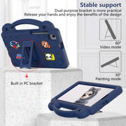 For Huawei MediaPad M5 8.4 Handle Kickstand Children EVA Shockproof Tablet Case(Navy Blue)