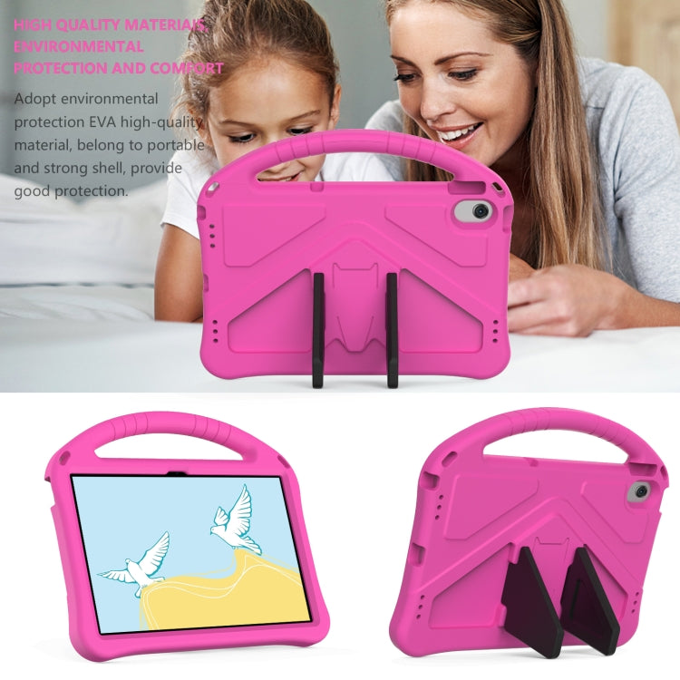 For Lenovo Tab M10 Plus 10.6 3rd Gen TB125FU 2022 EVA Shockproof Tablet Case with Holder(Rose Red)