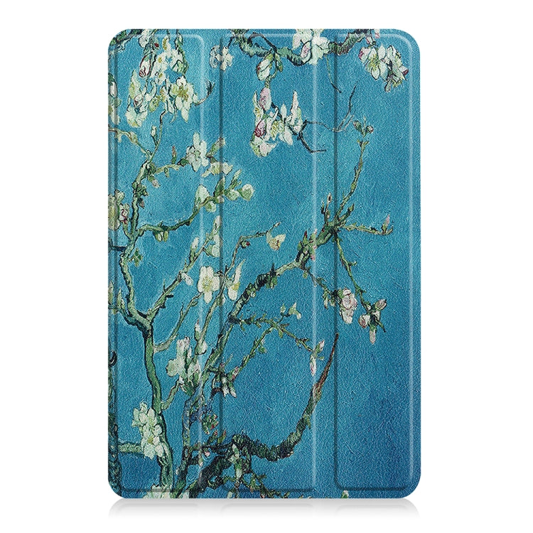 For Amazon Fire 7 12th 2022 JSM Smart Leather Tablet Case(Apricot Flower)