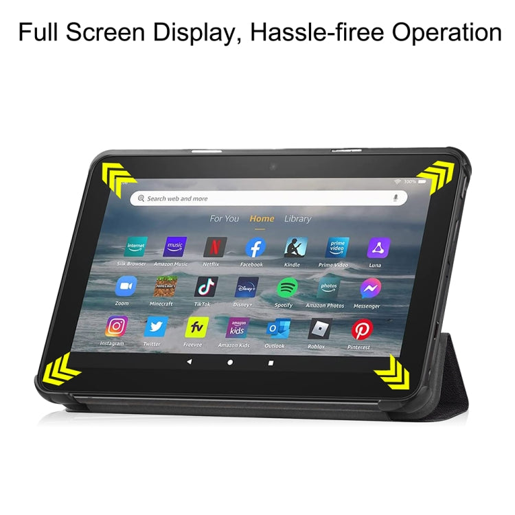 For Amazon Fire 7 12th 2022 JSM Smart Leather Tablet Case(Big Eye)