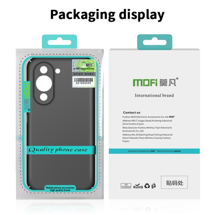 For Huawei Nova 10 Pro MOFI Frosted PC Ultra-thin Hard Case(Black)