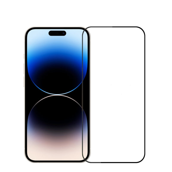 For iPhone 14 Pro MOFI 9H 2.5D Full Screen Tempered Glass Film(Black)