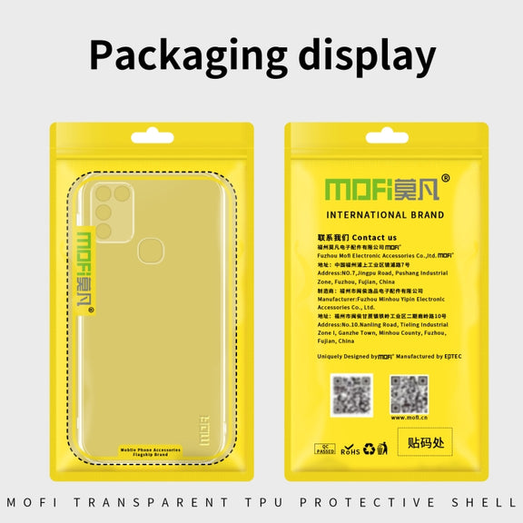 For Tecno Spark GO 2022 MOFI Ming Series Ultra-thin TPU Phone Case(Transparent)