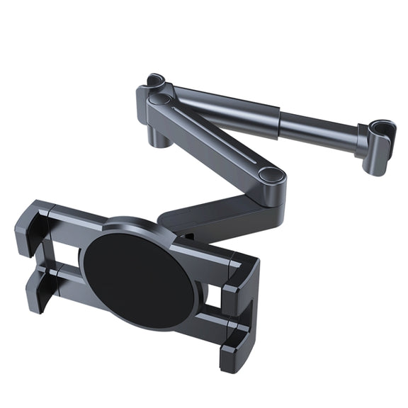 A081+X159 Car Backseat Headrest Tablet Bracket Long Arm Collapsible Mount