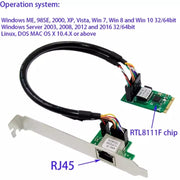 ST7245 M2 to RJ45 Network Card  for  RTL8111F Chipset