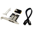 ST7243 MiniPCI-E Dual Interface Fiber Gigabit Fiber Optic SFP Server Network Card - USB Network Adapter by PMC TechLife | Online Shopping South Africa | PMC TechLife | Buy Now Pay Later Mobicred