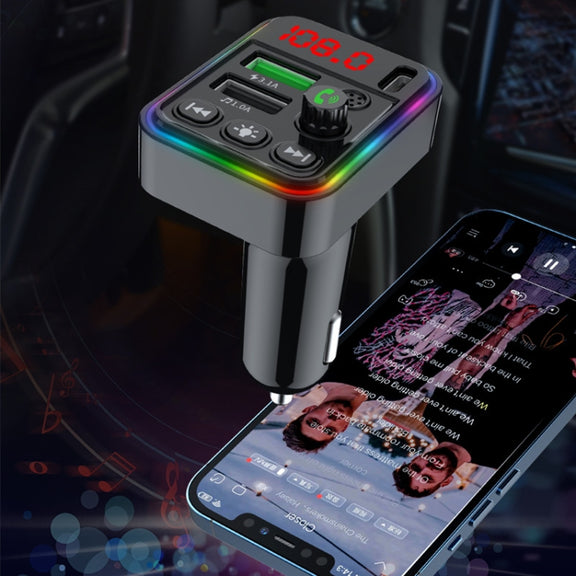 F19 Fast Charging Dual USB Blue Tooth Transmisor  Car Mp3 Player