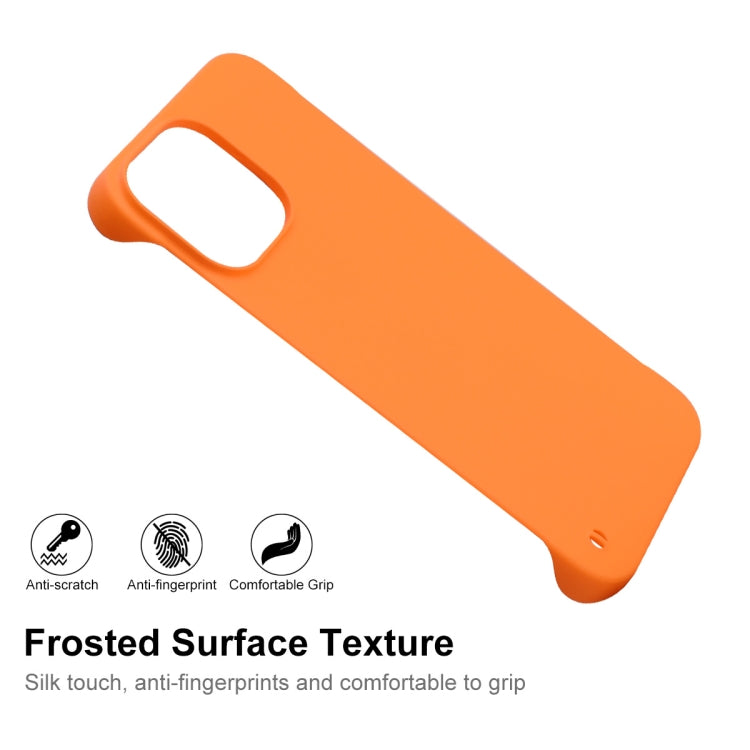 For iPhone 14 ENKAY Matte Frameless PC Phone Case(Orange)
