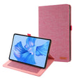 For Huawei MatePad Pro 11 2022  Fabric Leather Tablet Case(RoseRed) - Huawei by PMC TechLife | Online Shopping South Africa | PMC TechLife | Buy Now Pay Later Mobicred