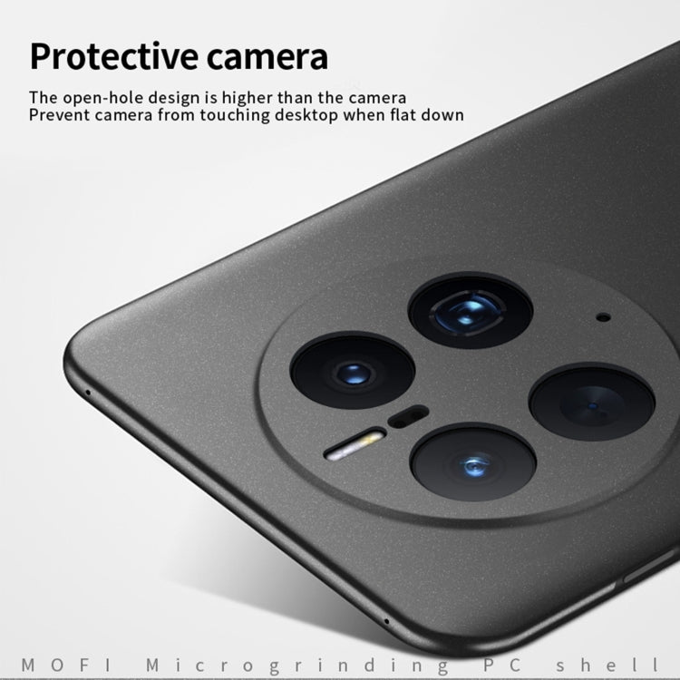 For Huawei Mate 50 Pro MOFI Fandun Series Frosted Ultra-thin PC Hard Phone Case(Black)