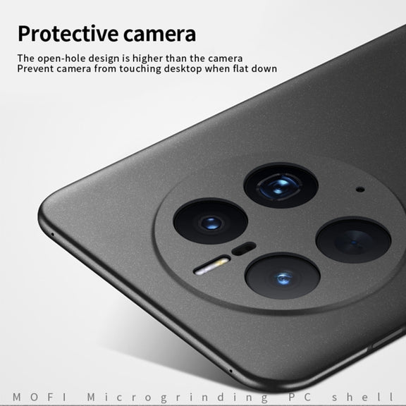 For Huawei Mate 50 Pro MOFI Fandun Series Frosted Ultra-thin PC Hard Phone Case(Black)