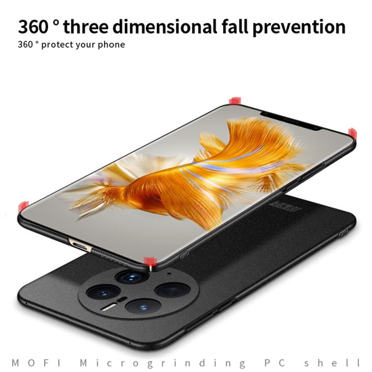 For Huawei Mate 50 Pro MOFI Fandun Series Frosted Ultra-thin PC Hard Phone Case(Black)