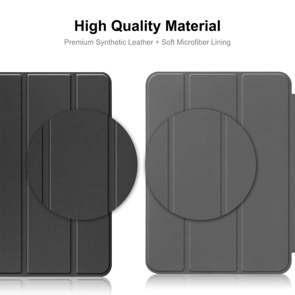 For Xiaomi Redmi Pad 10.61 inch ENKAY Tri-fold Custer Texture Leather Stand Smart Case(Grey)