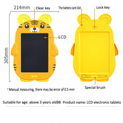 HYD-8511 Cartoon KIds LCD ABS Graffiti Drawing Colorful Hands Writing Board