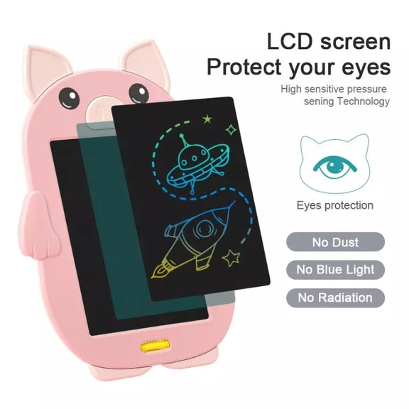 HYD-8511 Cartoon KIds LCD ABS Graffiti Drawing Colorful Hands Writing Board