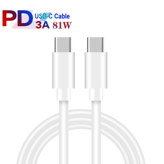 GaN 100W Dual USB + Dual USB-C/Type-C Multi Port Charger with 2m Type-C to Type-C Data Cable Set US / EU Plug