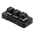 MK321BT Bluetooth 5.1 3 Keys Custom Keys Game Office PS Clip Macro Programming Keypad(Black) - Wireless Keyboard by PMC TechLife | Online Shopping South Africa | PMC TechLife | Buy Now Pay Later Mobicred