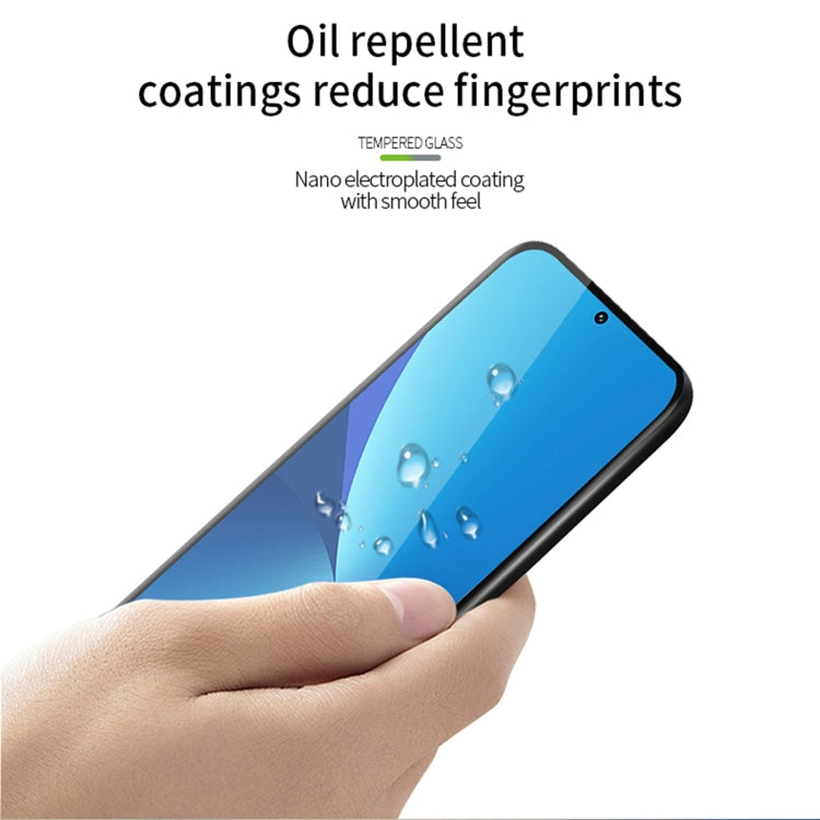 For Google Pixel 7 Pro MOFI 9H 3D Explosion-proof Curved Screen Tempered Glass Film(Black)