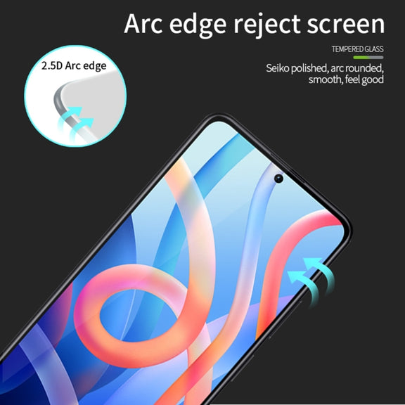 For Xiaomi Redmi Note12 MOFI 9H 2.5D Full Screen Tempered Glass Film(Black)