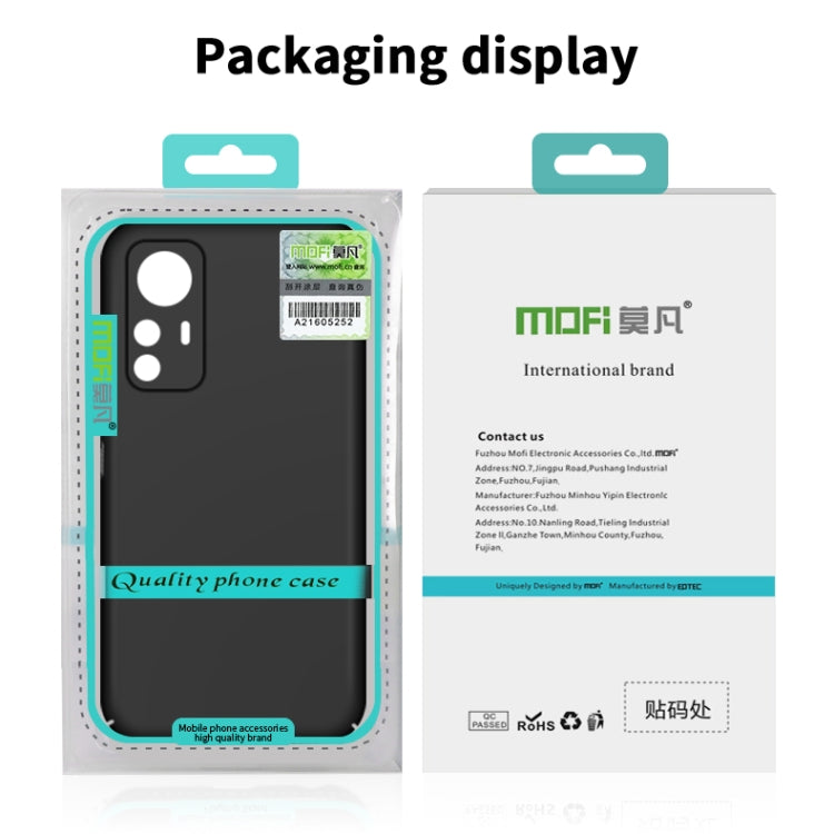 For Xiaomi 12s Ultra MOFI Micro Frosted PC Ultra-thin Hard Case(Black)