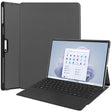 For Microsoft Surface Pro 9 JUNSUNMAY Custer Solid Color 3-Fold Stand Leather Tablet Case(Grey) - Microsoft by JUNSUNMAY | Online Shopping South Africa | PMC TechLife | Buy Now Pay Later Mobicred