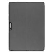 For Microsoft Surface Pro 9 JUNSUNMAY Custer Solid Color 3-Fold Stand Leather Tablet Case(Grey)