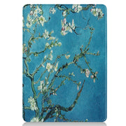 For Microsoft Surface Pro 9 JUNSUNMAY Custer Painted 3-Fold Stand Leather Tablet Case(Apricot Flower)