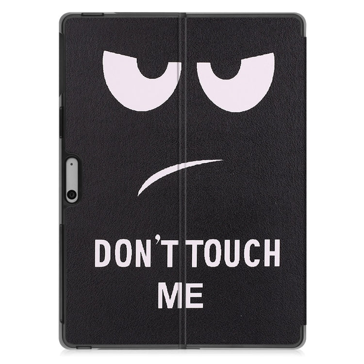 For Microsoft Surface Pro 9 / 10 / 11 JUNSUNMAY Custer Painted Stand Leather Tablet Case(Big Eye)