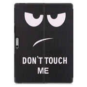 For Microsoft Surface Pro 9 / 10 / 11 JUNSUNMAY Custer Painted Stand Leather Tablet Case(Big Eye)