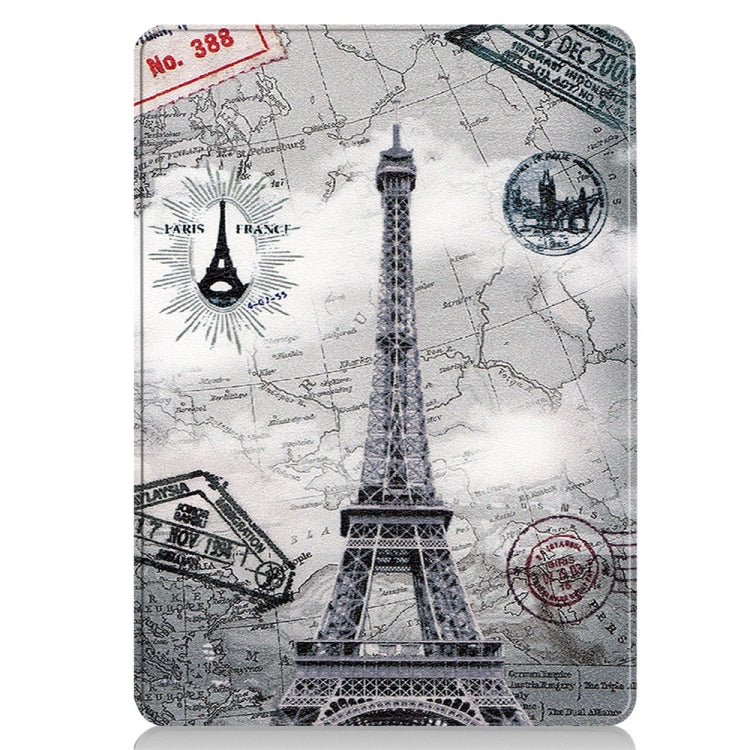 For Microsoft Surface Pro 9 / 10 / 11 JUNSUNMAY Custer Painted Stand Leather Tablet Case(Retro Tower)