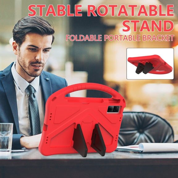 For OPPO Pad Air 10.36  2022 EVA Shockproof Tablet Case with Holder(Red)