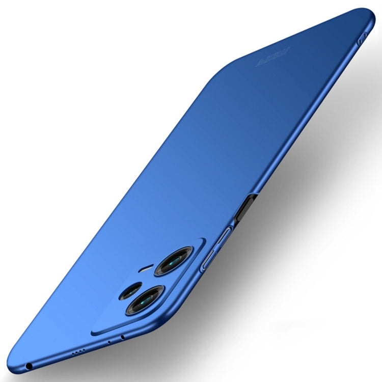 For Xiaomi Redmi Note 12 Pro+ China MOFI Micro Frosted PC Ultra-thin Hard Case(Blue)